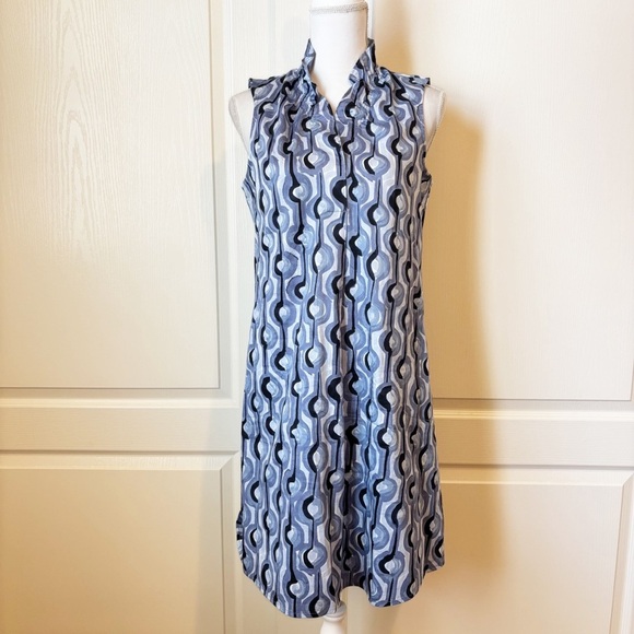 NIC+ZOE Painted Clouds Zest Sleeveless Shift Dress Pockets Women’s Small - Picture 2 of 12